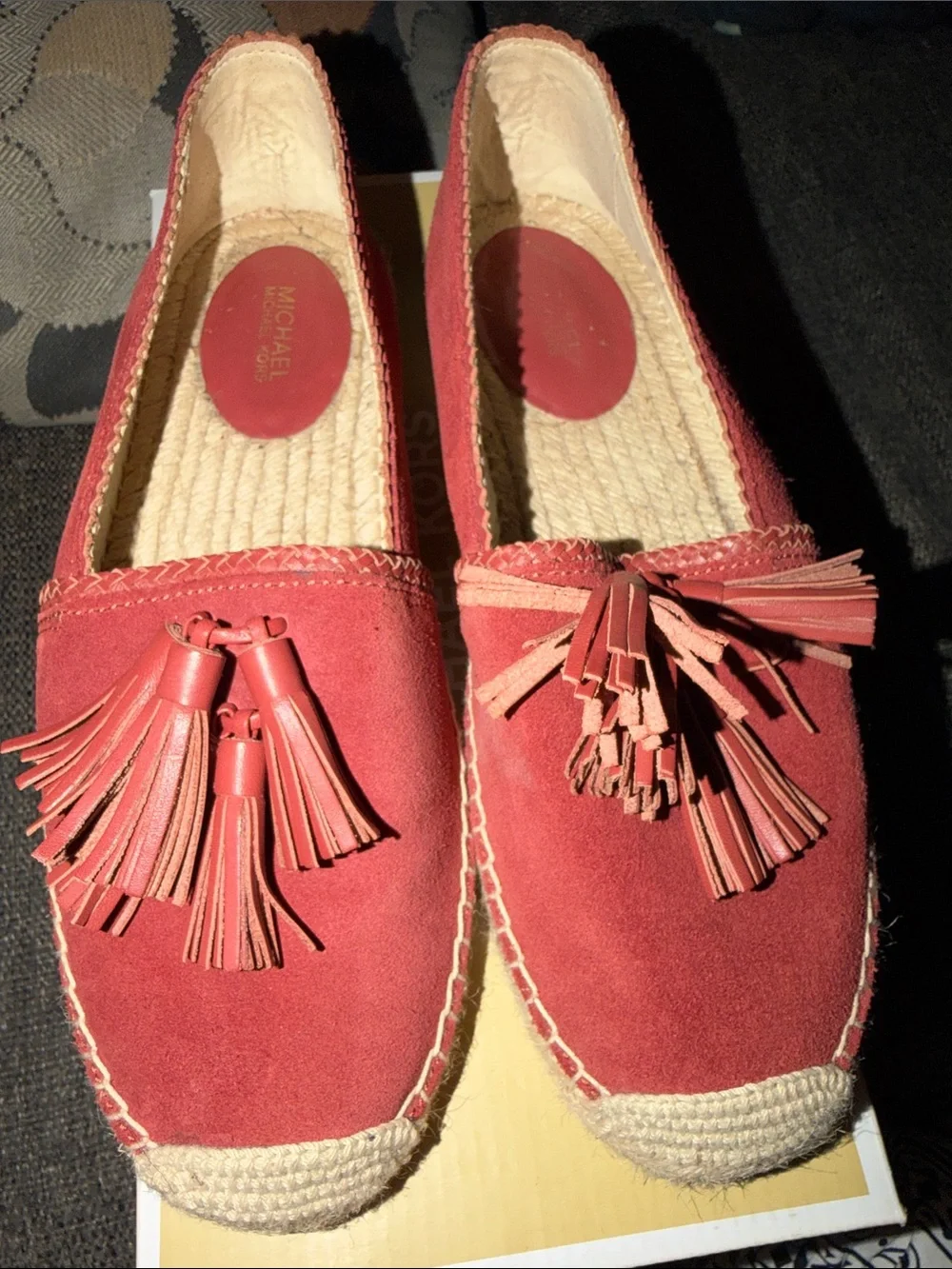 MICHAEL Michael Kors Terracotta Tassel Espadrille Slip-Ons